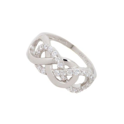 Sterling Silver Double Infinity Ring -Valentines Favorite