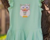 Hand-Embroidered Applique Owl Shirt