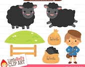 Baa Baa Black Sheep from Little Red's Clip Art