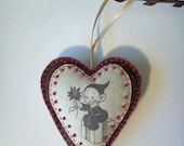 Felt Heart Ornaments / Keepsakes / Valentine