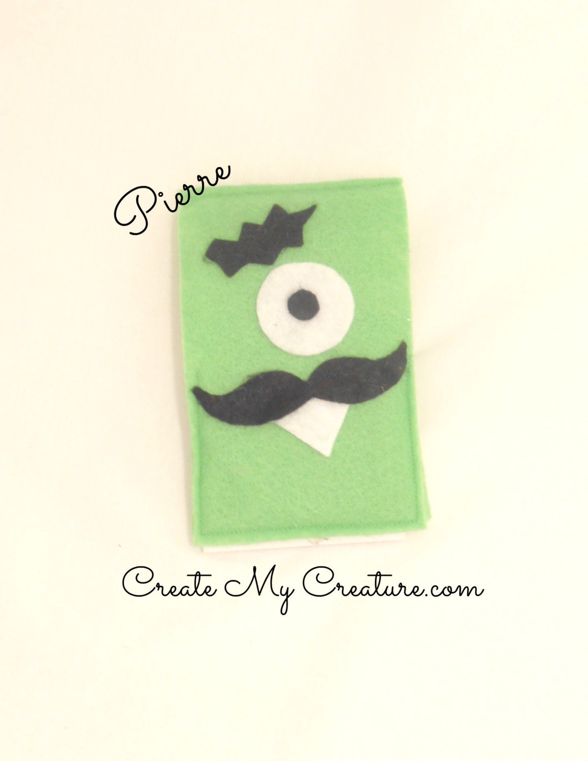 Monster Cyclops Memo Notebook Cover- Kids Memo Book- Mini Mustache Monster Notepad- Children Kids Lined Notepad