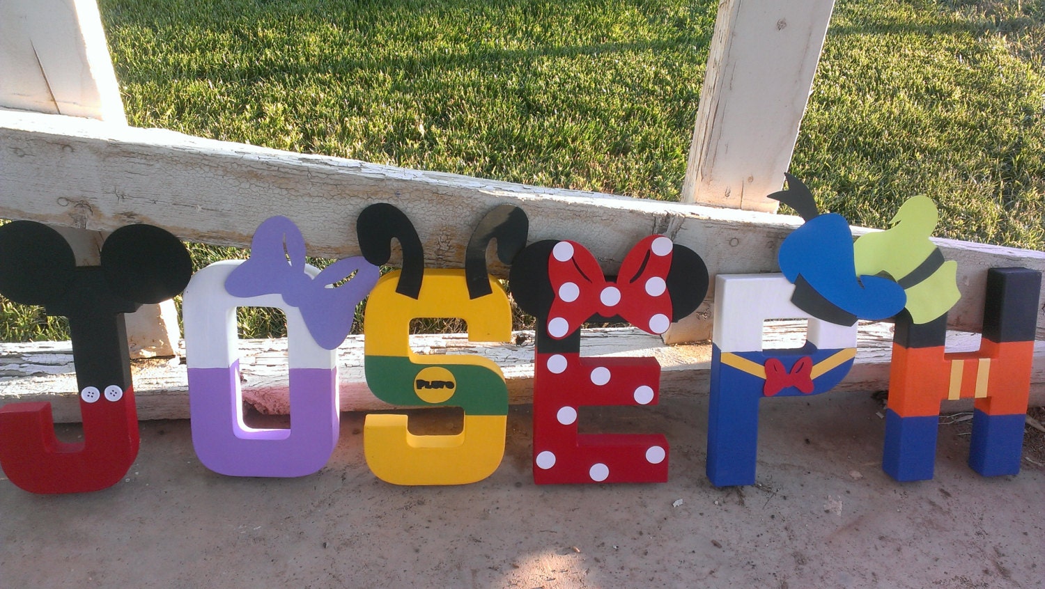 Mickey Mouse Clubhouse Party Disney Letter Art by MagicalBoutique