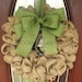 Simple Burlap Wreath