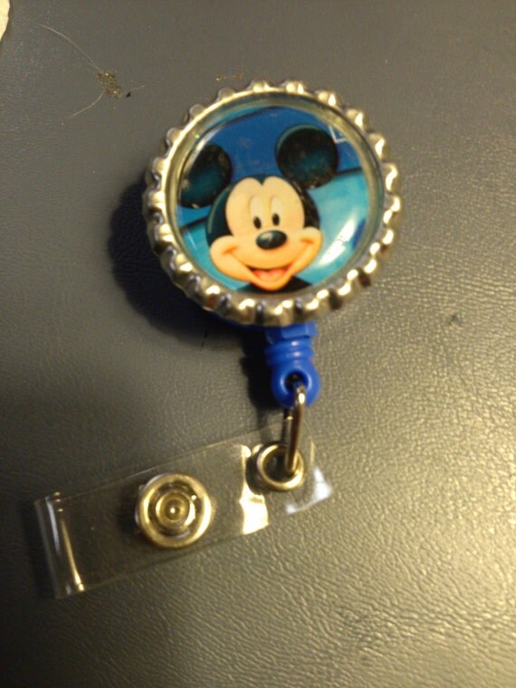 Disneys Mickey Mouse Retractable Badge Reel By Bockbadges On Etsy