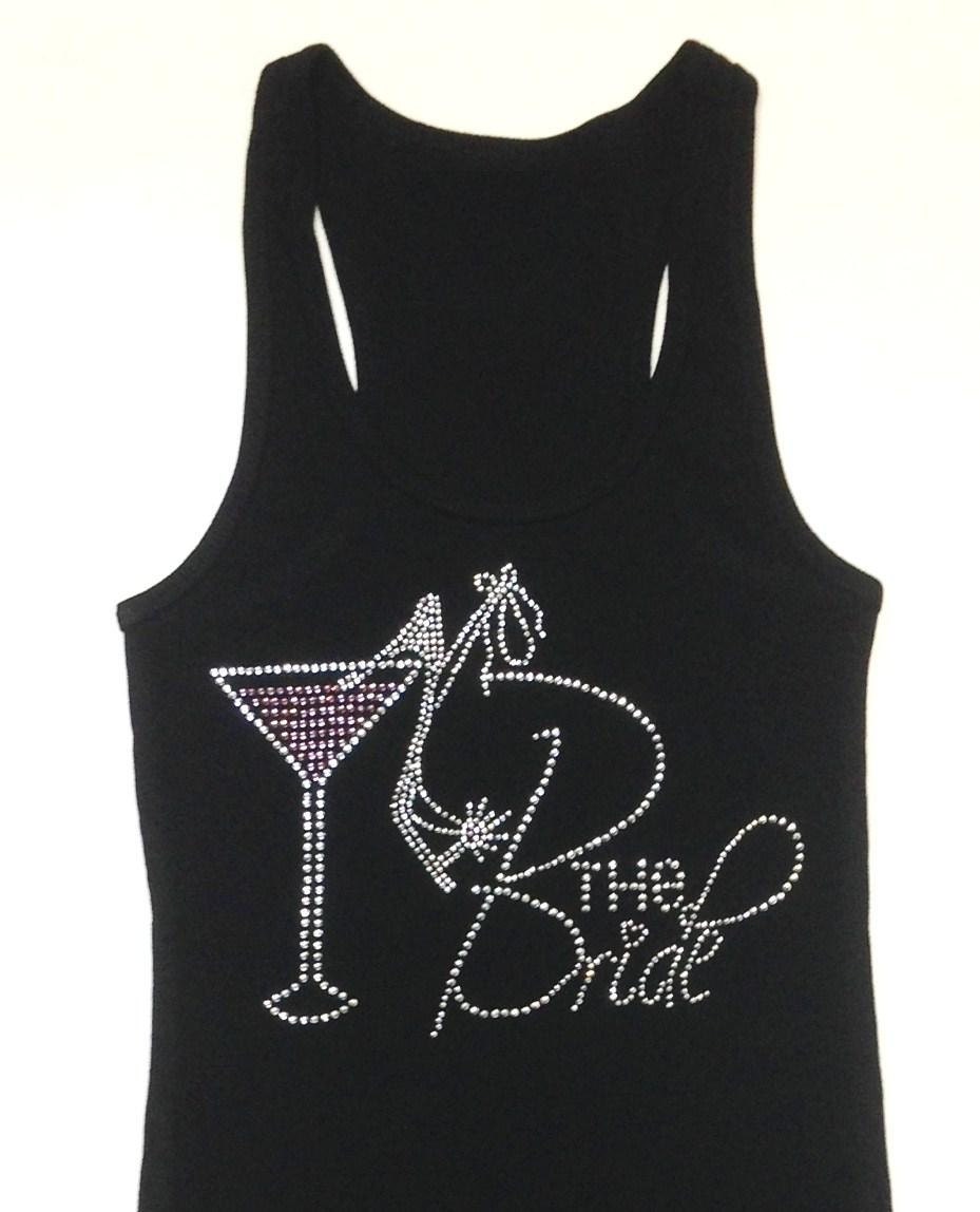 Personalized Custom Bride Tank Top. Bridesmaid. Bachelorette Party. Maid of Honor. Matron of Honor. Wedding Bridal Party.
