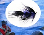 Joe's Prawn Purple Salmon Steelhead  Fly 3 Flies Size 1/0 - Tied on Tiemco Premium Hooks