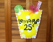Lemonade Burlap Door Hanger
