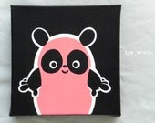 Pinkee Panda Acrylic Painting on Canvas