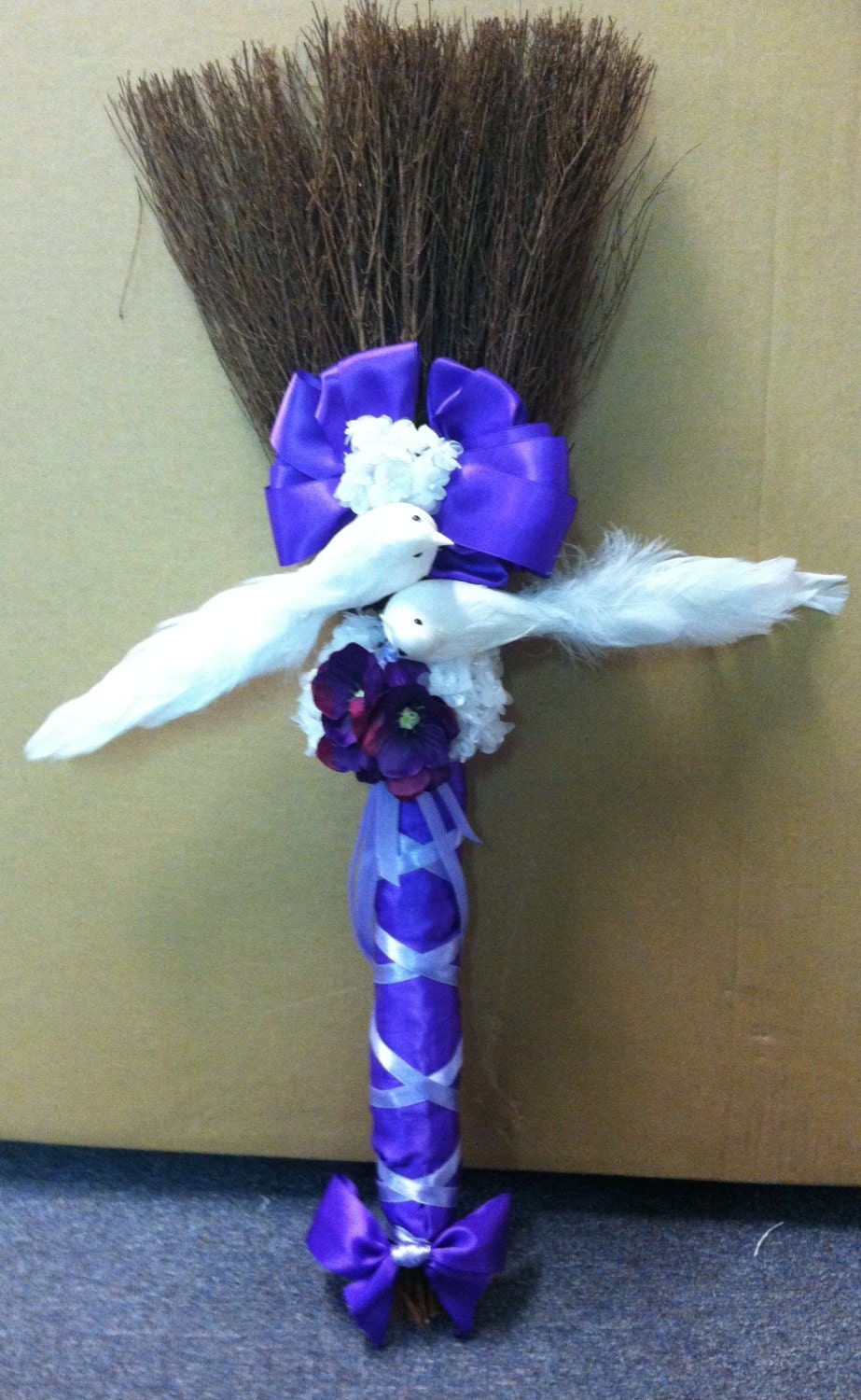 Wedding Ceremony Jumping Broom by SomethingNewDesign4U on Etsy