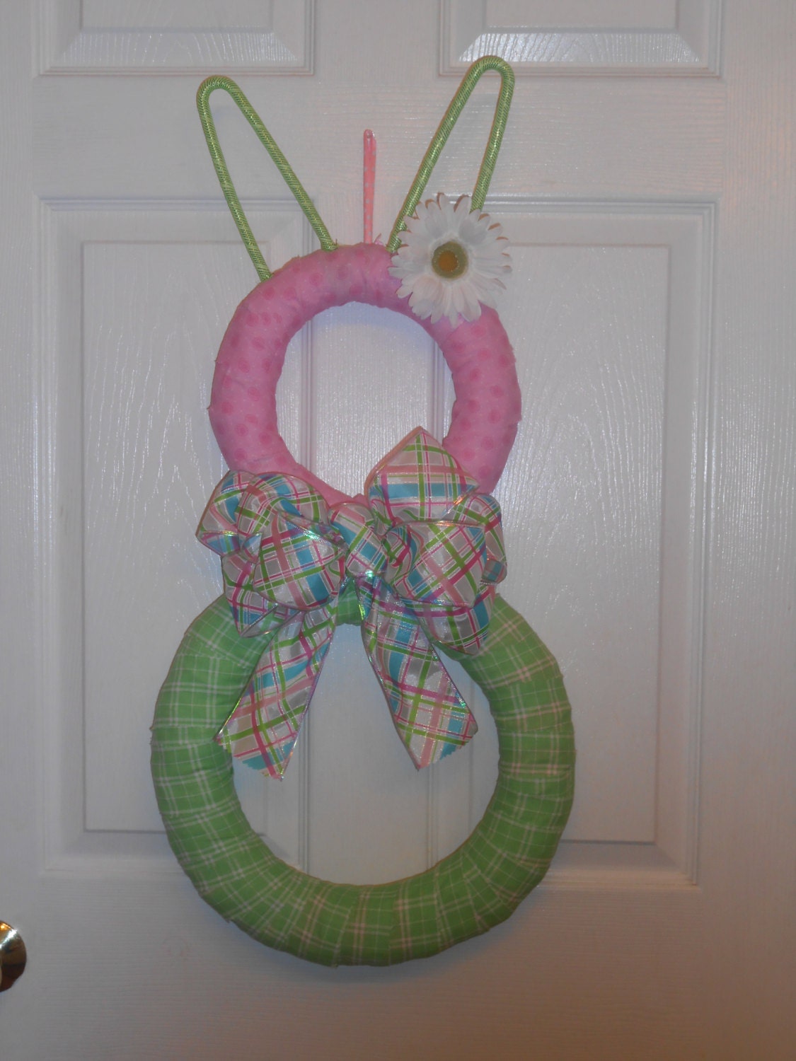 Easter Bunny - Spring Wreath - Bunny Wreath -  Easter Door Decoration - Choose Colors