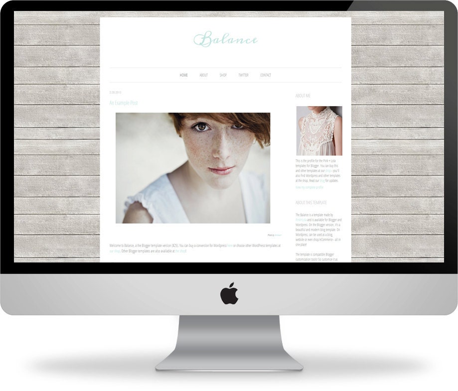 Balance Blogger Responsive Template - Instant Download