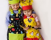Child's Apron and Adjustable Chef Hat Set