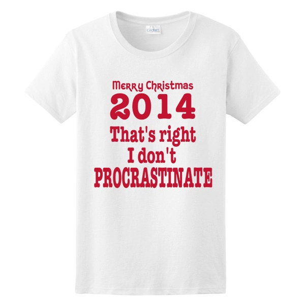 Merry Christmas 2014 Customizable T-shirt for Men and Women - Red and White Colors