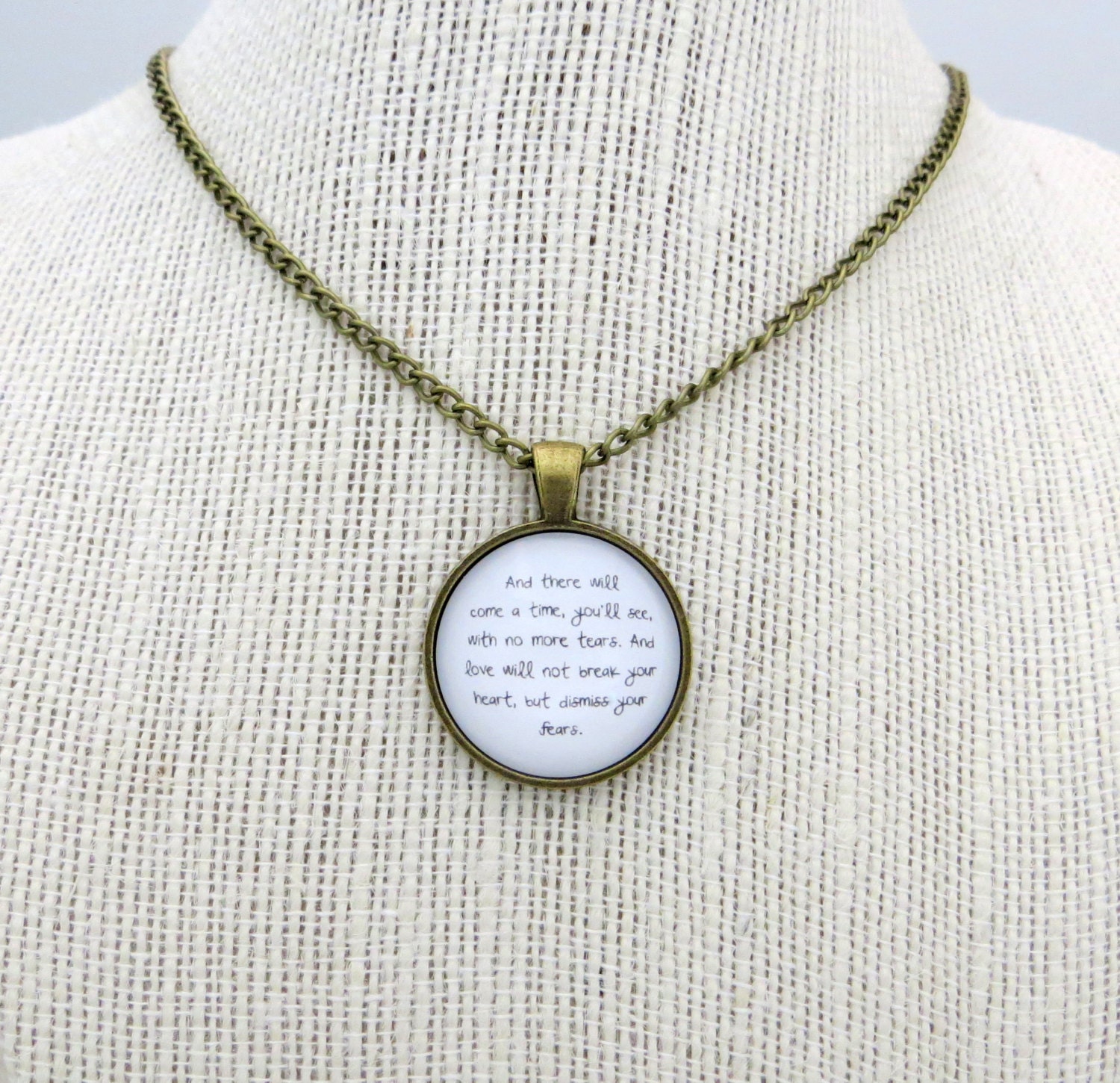 Mumford and Sons - After The Storm Inspired Lyrical Quote Pendant Necklace