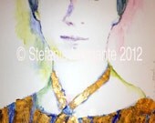Art Limited Edition Emily Dickinson mixed media watercolour collage Print 1/30