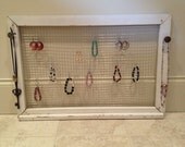 Reclaimed Old Window Jewelry Holder