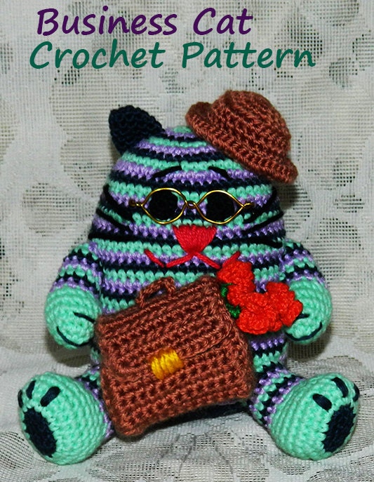 Crochet Pattern. Businesslike Cat