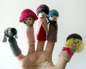 Build your Story Amigurumi Finger Puppets, kids toys, games for children, puppets for children, gifts for kids