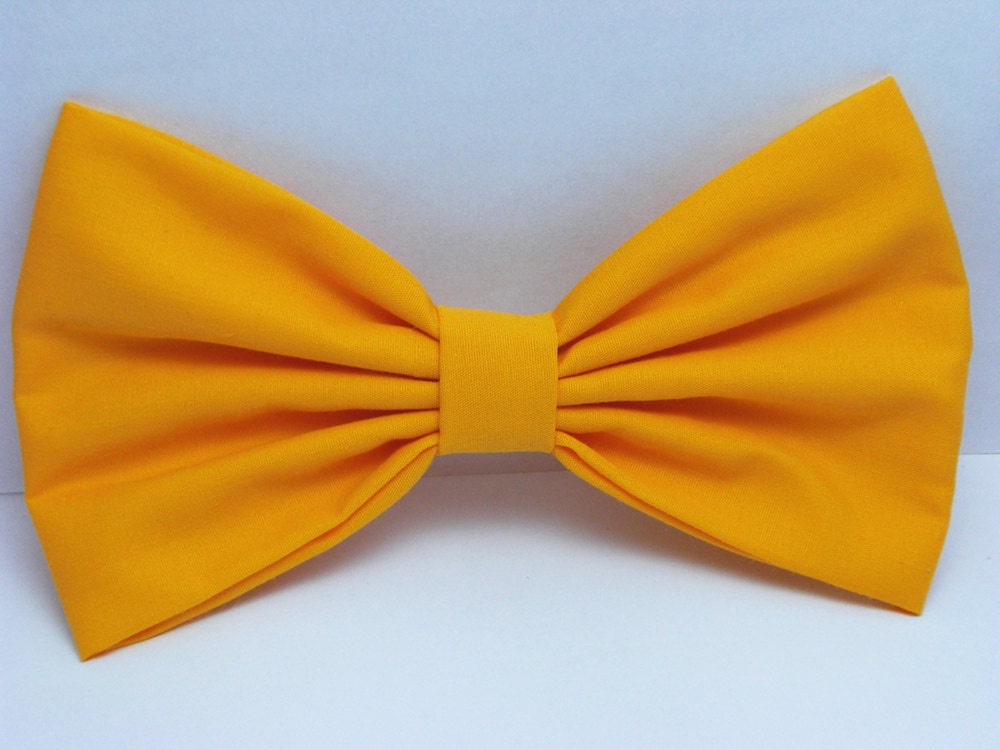 Artisans Gold Hair Bow Clip - Adults Hair Clips Yellow Gold Fabric Bow Yellow fabric bows for kids hair bows for women bows for teens