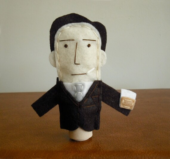 Don Draper of Mad Men Felt Finger Puppet