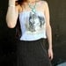 REVIVAL Upcycled TShirt Tube Top Dress, Aztec Chevron Wolf, Medium to Large, Repurposed, Recycled Clothing