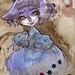 Lila - Original Mini Watercolor illustration by Natalia Pierandrei