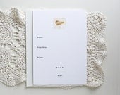Bird Invitation Cards and Envelopes - set of 10 - Eco-friendly, Fill- In, First Birthday Party, Bridal or Baby Shower, Wedding