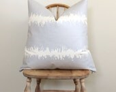 22" Designer Pillow Studio Bon Bang in Moon Silver 22"