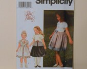 Girls Party Dress Size 2-3-4 UNCUT Simplicity 7144 "Rare Editions" Sewing Pattern