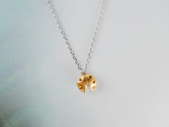 tiny ladybug necklace