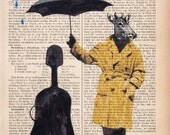 MY LOVE  giclee print poster mixed media painting illustration