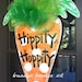 Hippity...Hoppity Carrot Door Hanger - Bronwyn Hanahan Art