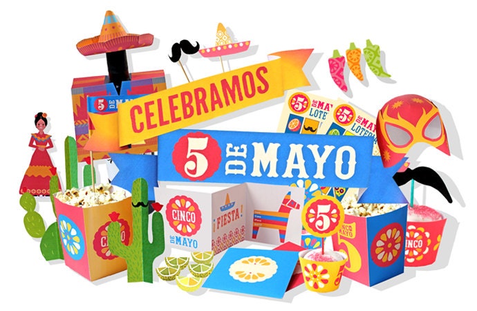 Fiesta Cinco de Mayo party printable kit Il_170x135