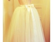 Plus Size Floor Length Adult Tulle Tutu Skirt with Satin Ribbon Sash Customize Your Colors