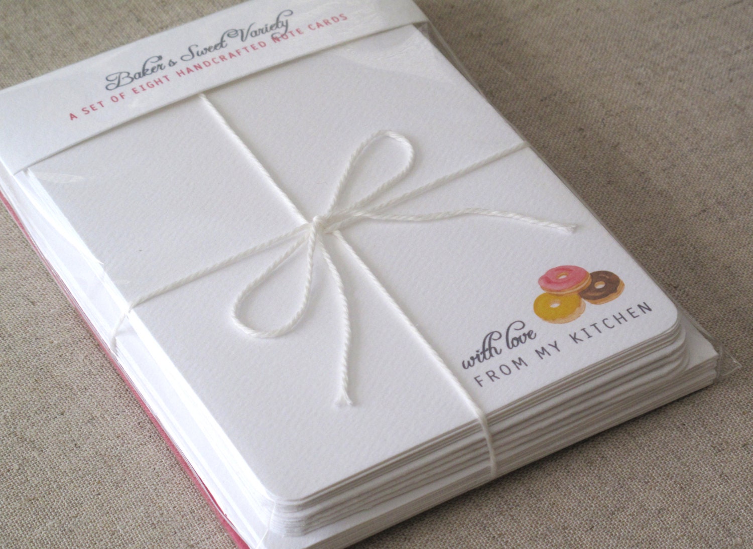 Desserts Stationery Note Cards - Set of 8 - Baker's Sweet Variety Pack