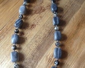 Grey Stone Necklace