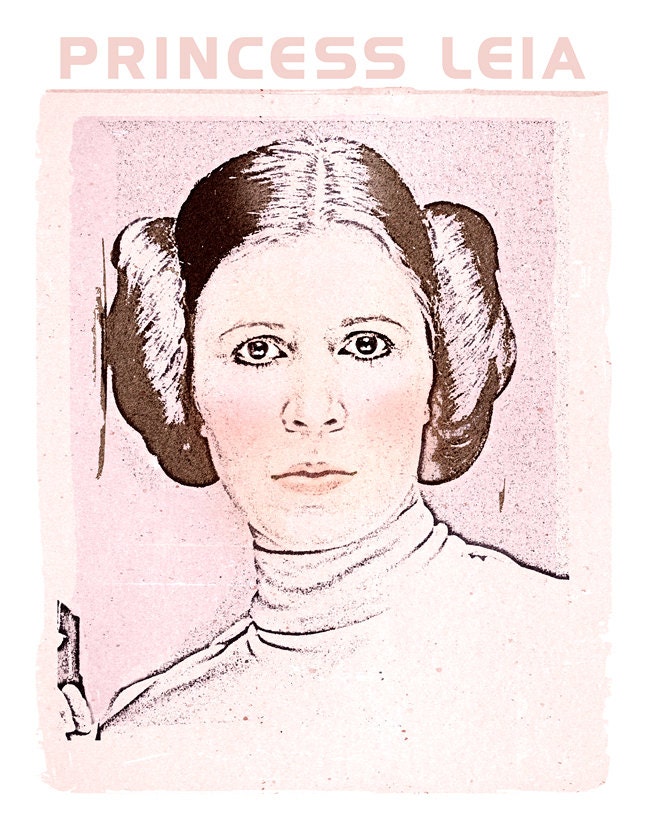 Star Wars - Princess Leia -  11x14 print - Star Wars print