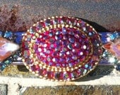 Ooak dog collar Custom bling rhinestone Cultured Pooch, Special Event, Wedding pet, Spoiled, Jewels