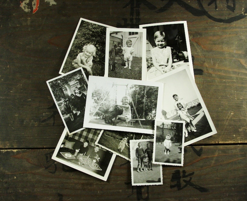10 pc - Vintage Photos "Cute Kids Collection" Photography, Paper Ephemera, Antique, Snapshot, Old Photo, Collectibles - 0048