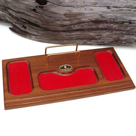 Vintage Mens Valet Dresser Tray Jewelry Organizer by WhimzyThyme