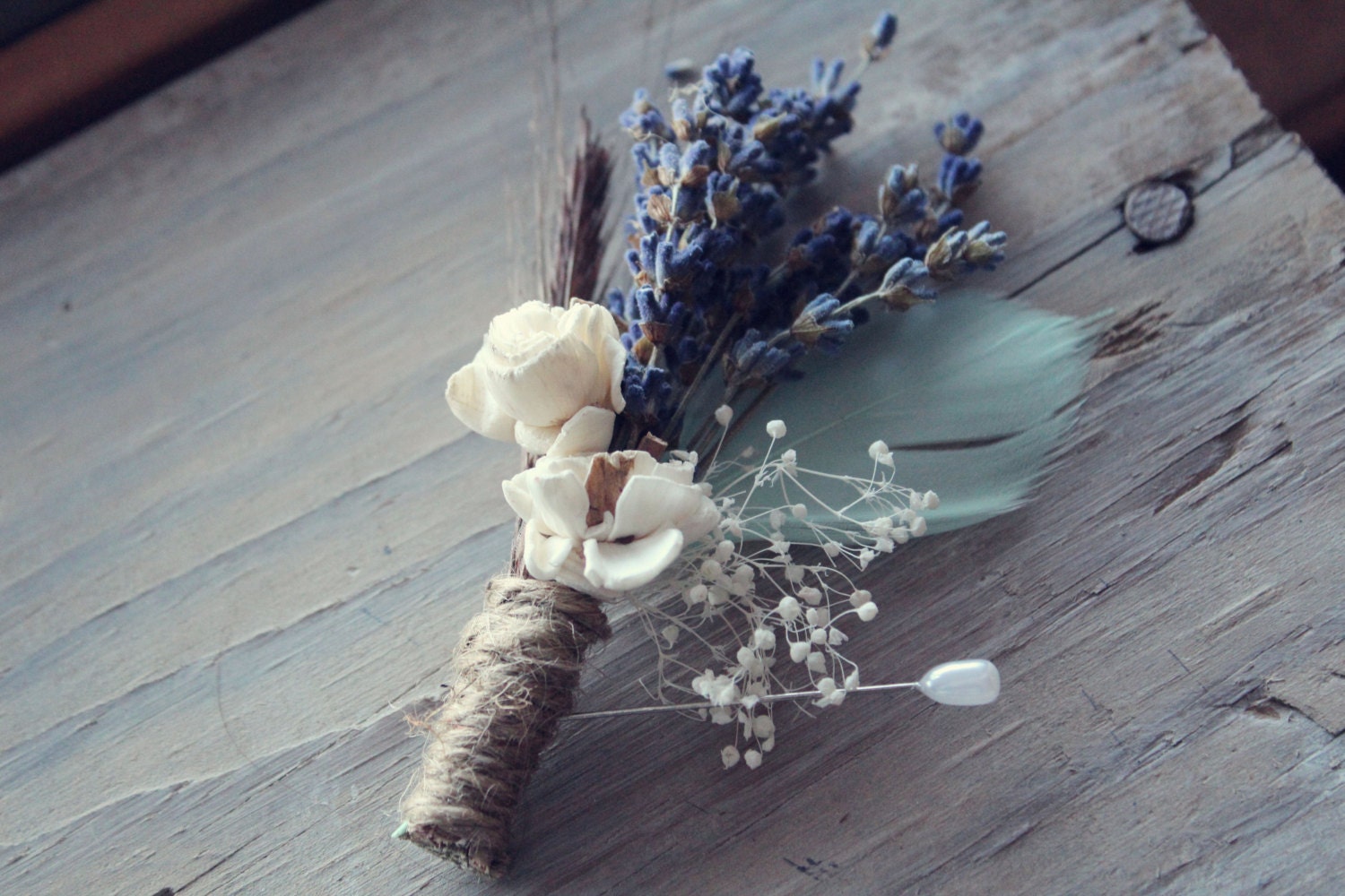 groomsmen wedding boutonniere - PHILLIP