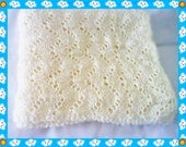 SO SOFT Baby Yellow Crochet Baby Blanket or Afghan-Baby Gift- Spring- Nursery-Summer-(59.95)