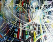 Original Abstract Painting by JG Cutshall-"Struck"
