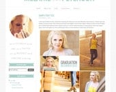 Premade Blogger Template - Photography Blog Design