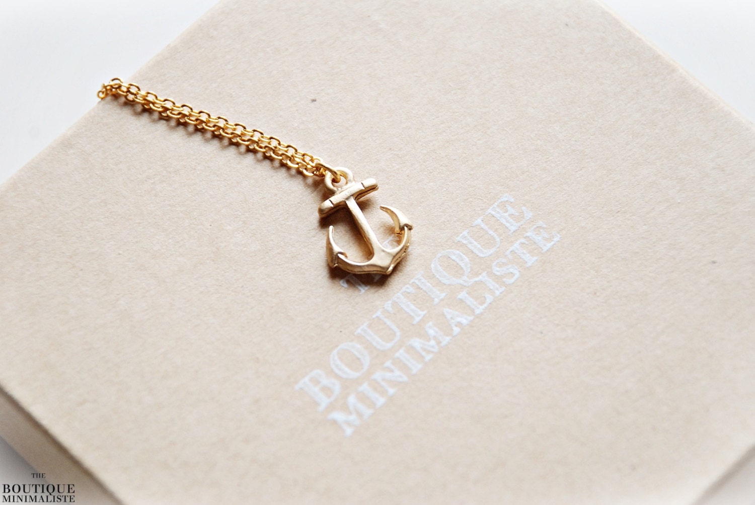 Gold plated Anchor Necklace