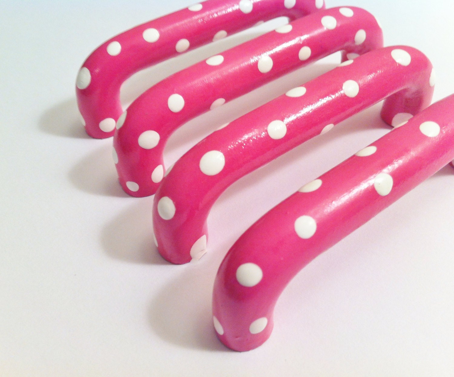 Hot Pink Drawer Handles for your Dresser Hand by TheLittleNursery