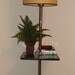 Swanky Vintage Floor Lamp End Table Fabulous Mid Century Lamp Night Stand with Original Shade