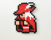 Red Mage Magnet Final Fantasy 1 Perler Bead Nintendo