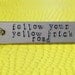 Wizard Of Oz Inspired - Follow Your Yellow Brick Road - Keychain - Hand Stamped  Aluminium Key Chain