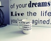 The World Is Yours Hand Drawn Mug / Coffee Mug / Tea Cup / Black and White Mug / Funny Mug Ideas